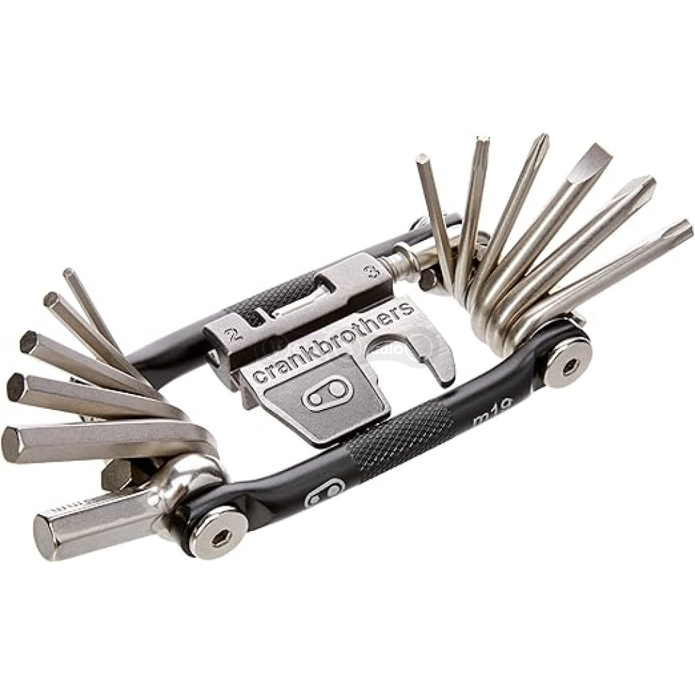 Мультитул Crankbrothers M19, 2/2.5/3/4/5/6/8мм, T10/Т25, Phillips #1/2, flat #2, ключі для спиць, вичавки ланцюга, чорний