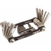 Мультитул Crankbrothers M19, 2/2.5/3/4/5/6/8мм, T10/Т25, Phillips #1/2, flat #2, ключі для спиць, вичавки ланцюга, чорний
