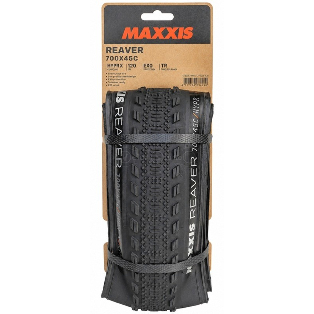 Вело покрышка MAXXIS REAVER 700X45C TPI 120 Foldable HYPR-X/EXO/TR