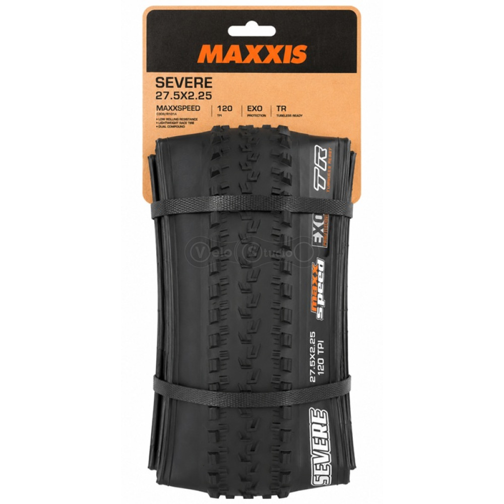 Вело покрышка MAXXIS SEVERE 27.5X2.25 TPI 120 Foldable MaxxSpeed/EXO/TR