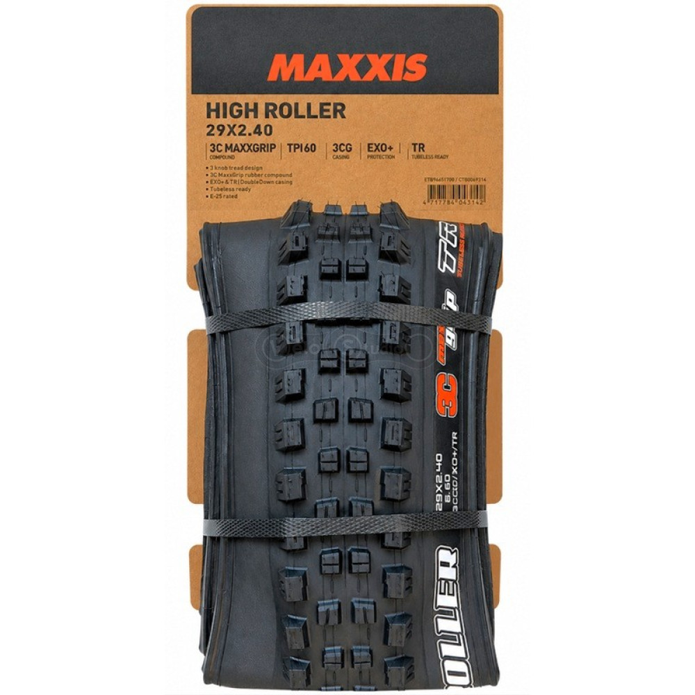 Вело покрышка MAXXIS HIGH ROLLER 27.5X2.40 TPI 60 Foldable 3CG/EXO+/TR