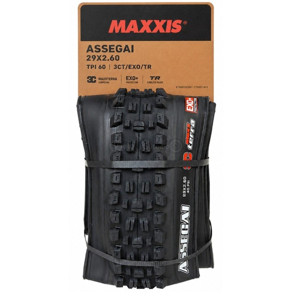 Вело покрышка MAXXIS ASSEGAI 29X2.60 TPI 60 Foldable 3CT/EXO/TR