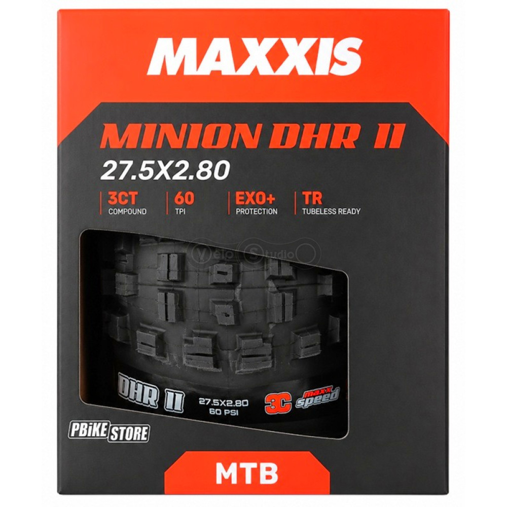 Вело покрышка MAXXIS Minion DHR II 27.5X2.80 TPI 120 Foldable 3CT/EXO/TR