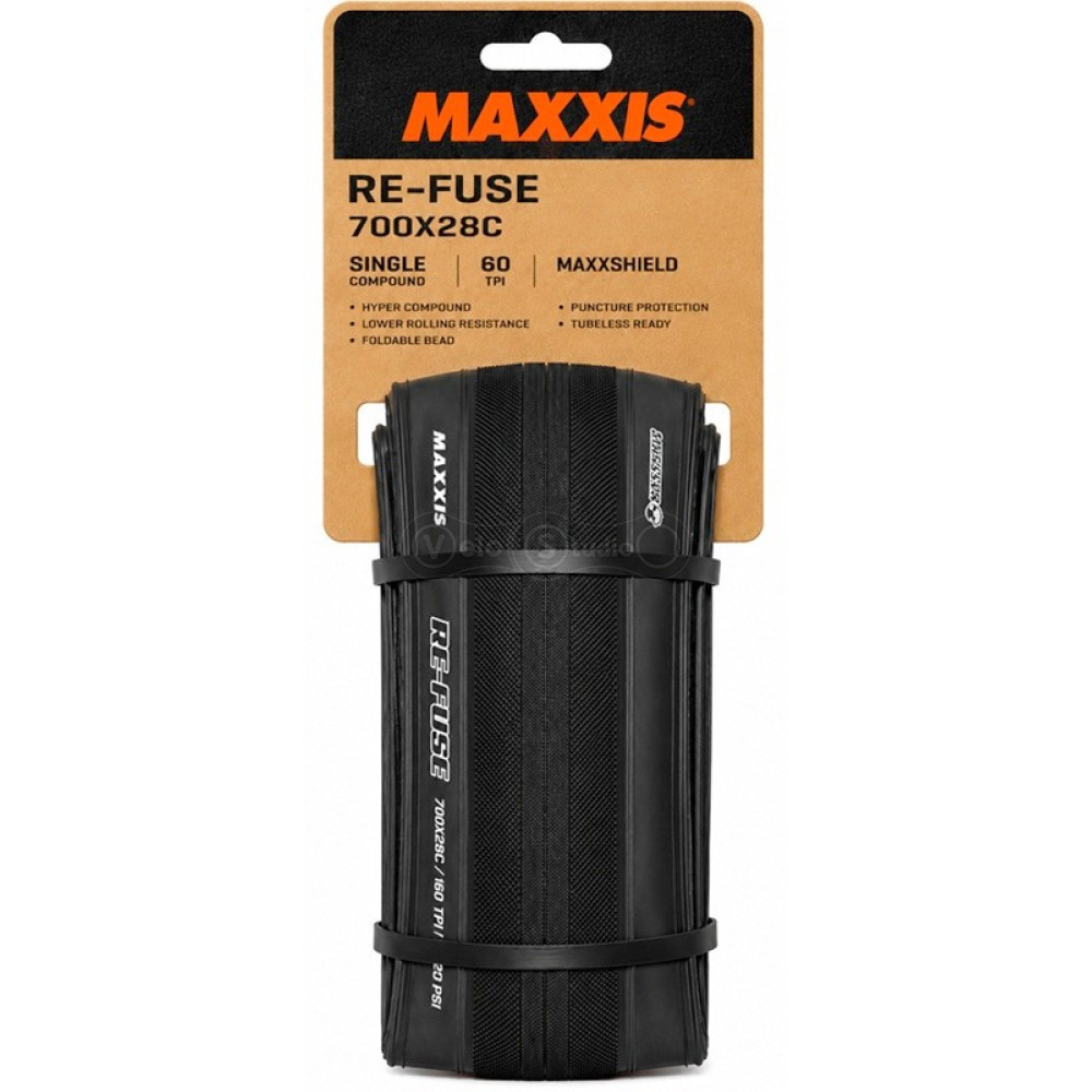 Вело покрышка MAXXIS RE-FUSE 700X28C TPI 60 Foldable MAXXSHIELD