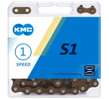 Ланцюг KMC S1 1 швидкість 112 ланок, Brown/Brown