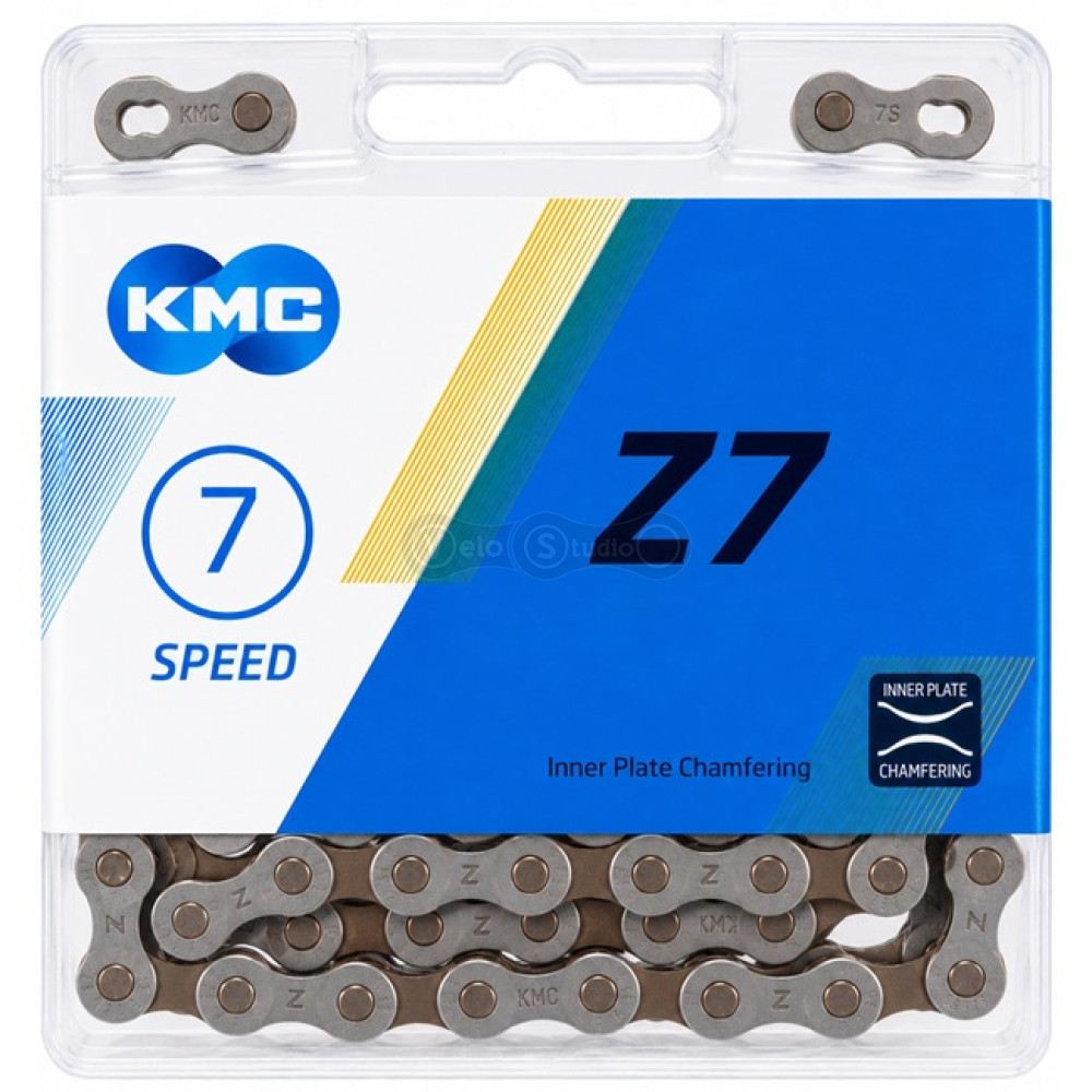 Ланцюг KMC Z7 6/7 швидкостей 116 ланок Grey/Brown