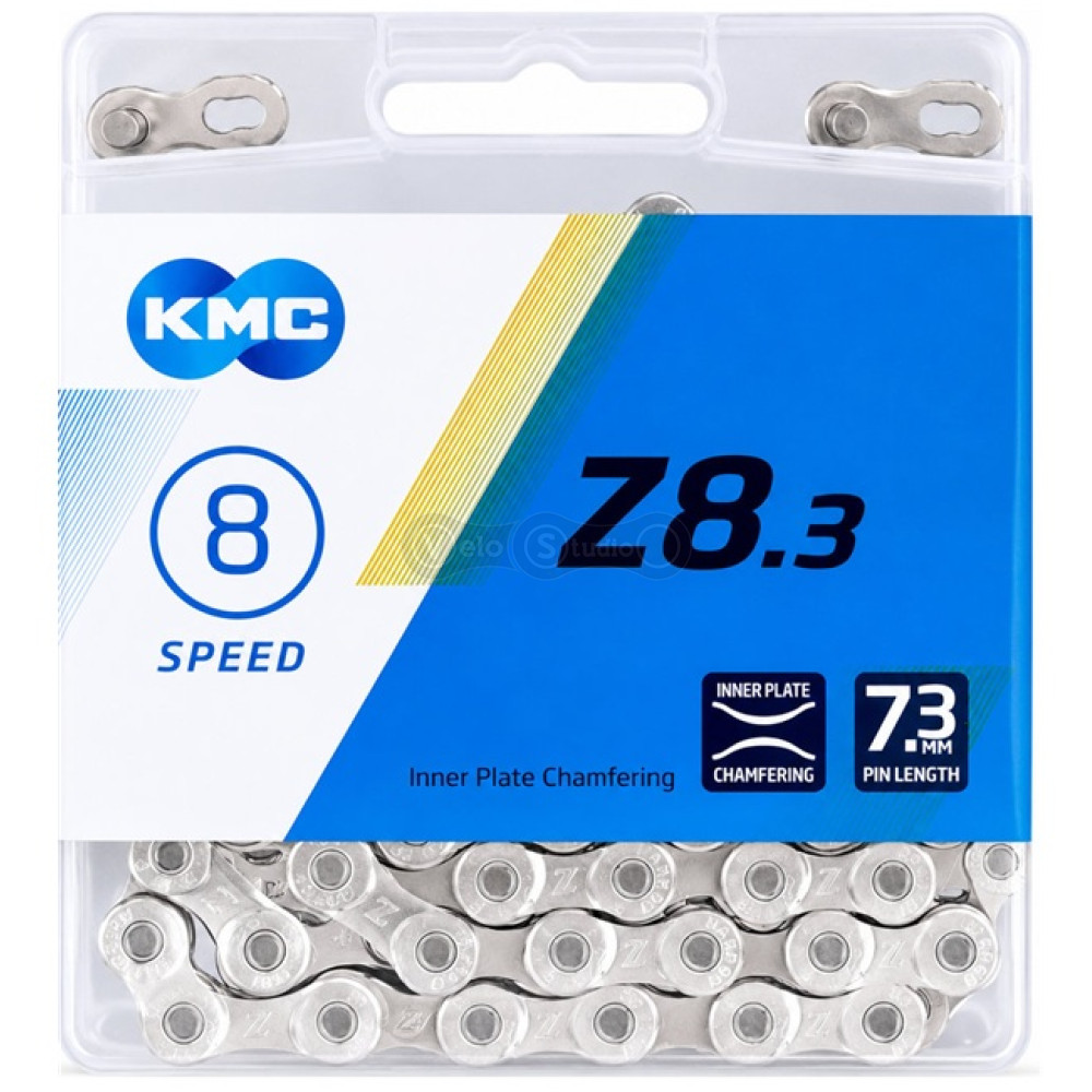 Цепь KMC Z8.3 6/7/8 скоростей 116 звеньев Silver/Silver