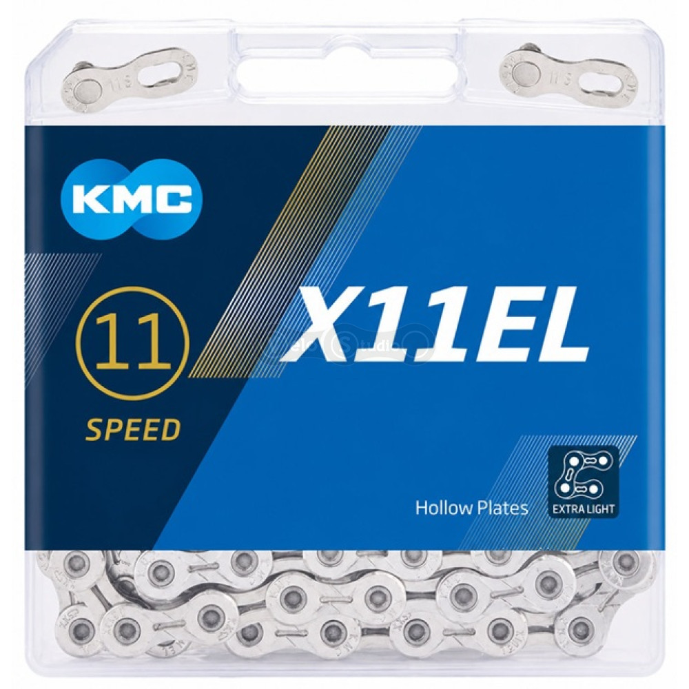 Цепь KMC X11EL 11 скоростей 114 звеньев, Silver/Silver
