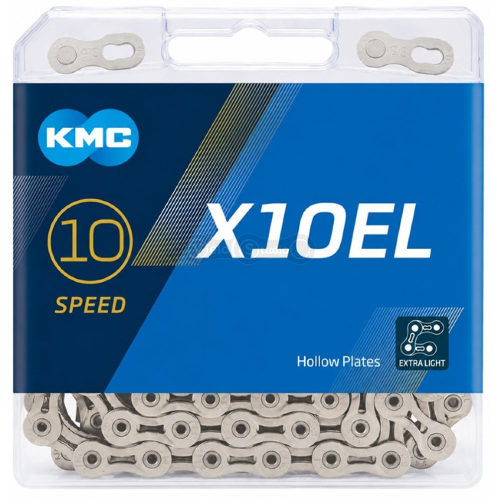Ланцюг KMC X10EL 10 швидкостей 114 ланок, Silver/Silver