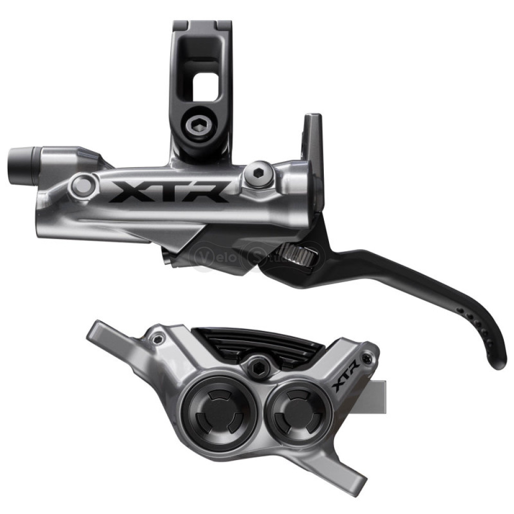 Тормоз Shimano M9220 DEORE XT передний (левая ручка, 4-поршн калипер, J-kit гидролиния 1000мм)