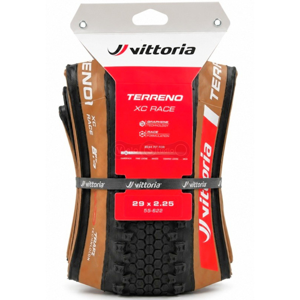 Вело покришка VittoriaTerreno XC Race 29x2.25, TLR, бежева боковина