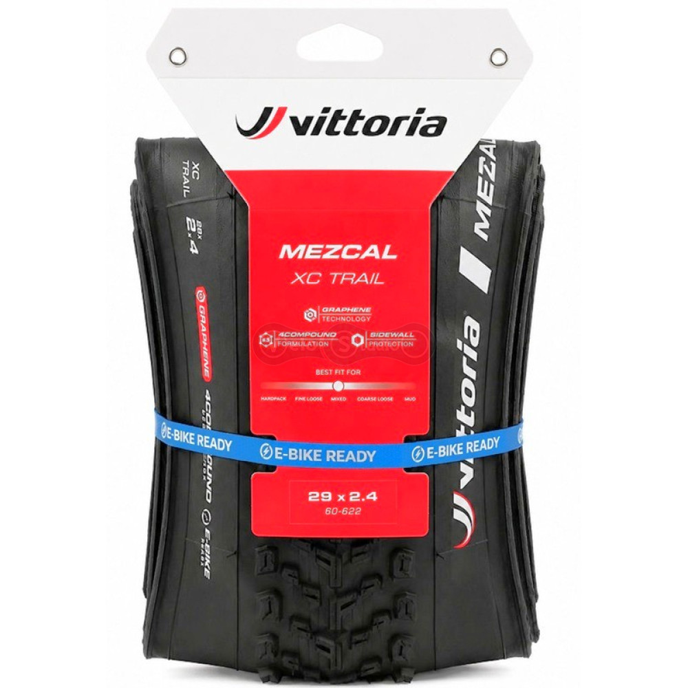 Вело покрышка Vittoria Mezcal XC Trail 29x2.4, Tubeless-Ready, черная