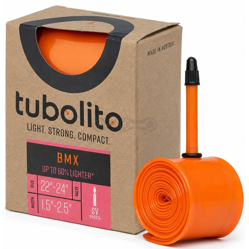 Камера TPU 22/24 x 1.5/2.5 (37/64-489/507) Tubolito TUBO-BMX, SV42 (оранжевая)