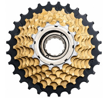 Трещотка SunRace MFM2A 7DS, 7 скоростей, 14-28T, Black/Brown, OEM