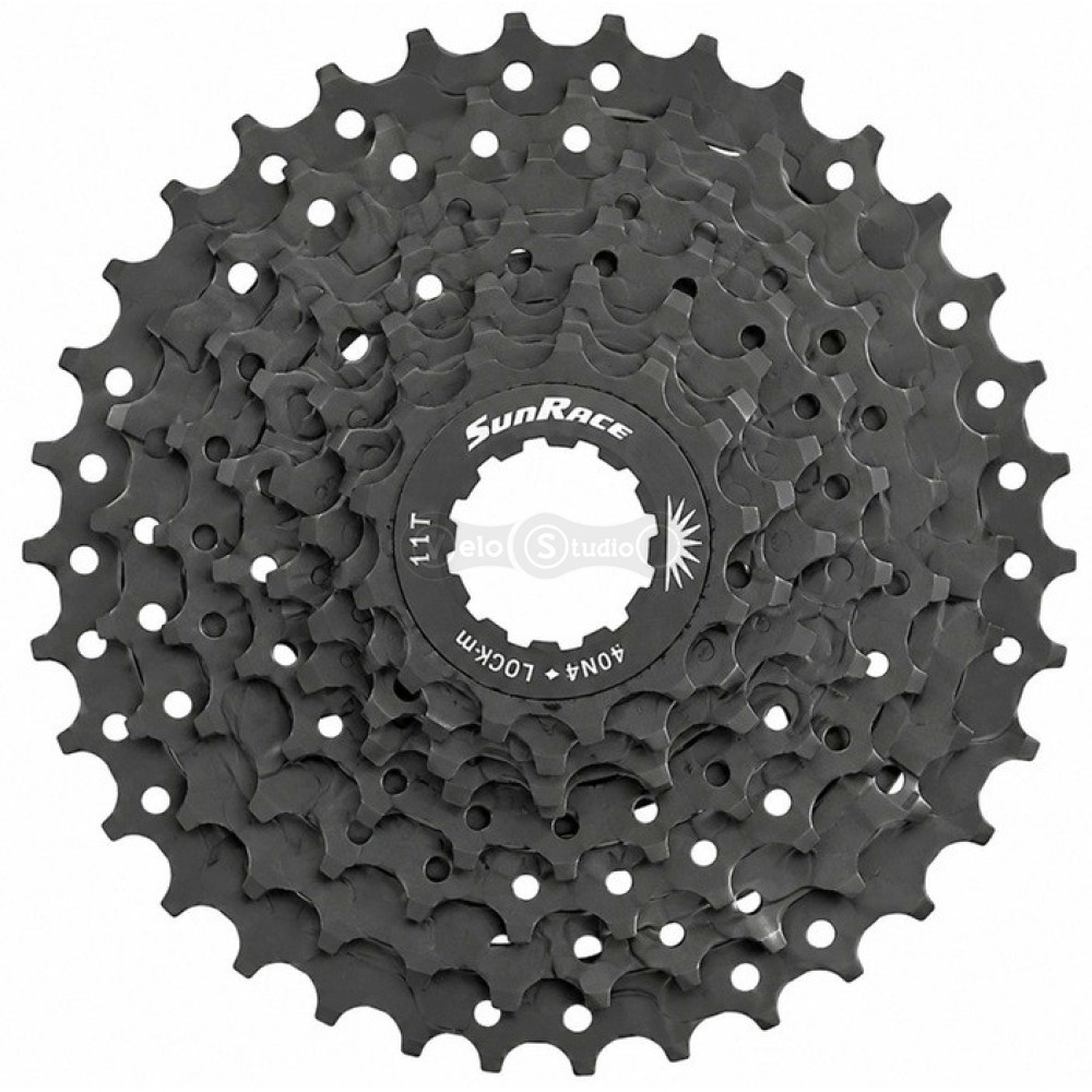 Касета SunRace CSM90 9AV, 9 швидкостей, 11-34T, Black, OEM