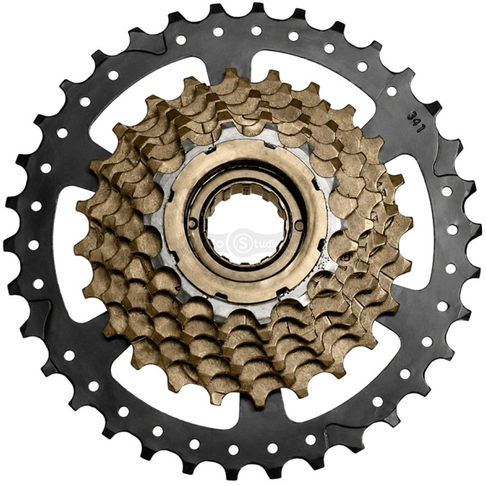 Тріскачка SunRace MFM2A 7DV, 7 швидкостей, 14-34T, Black/Brown, OEM