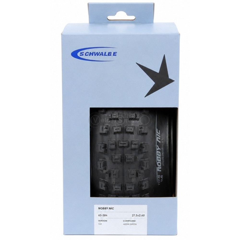 Вело покрышка 27.5x2.60 (65-584) Schwalbe NOBBY NIC TwinSkin, Folding, B/B-SK