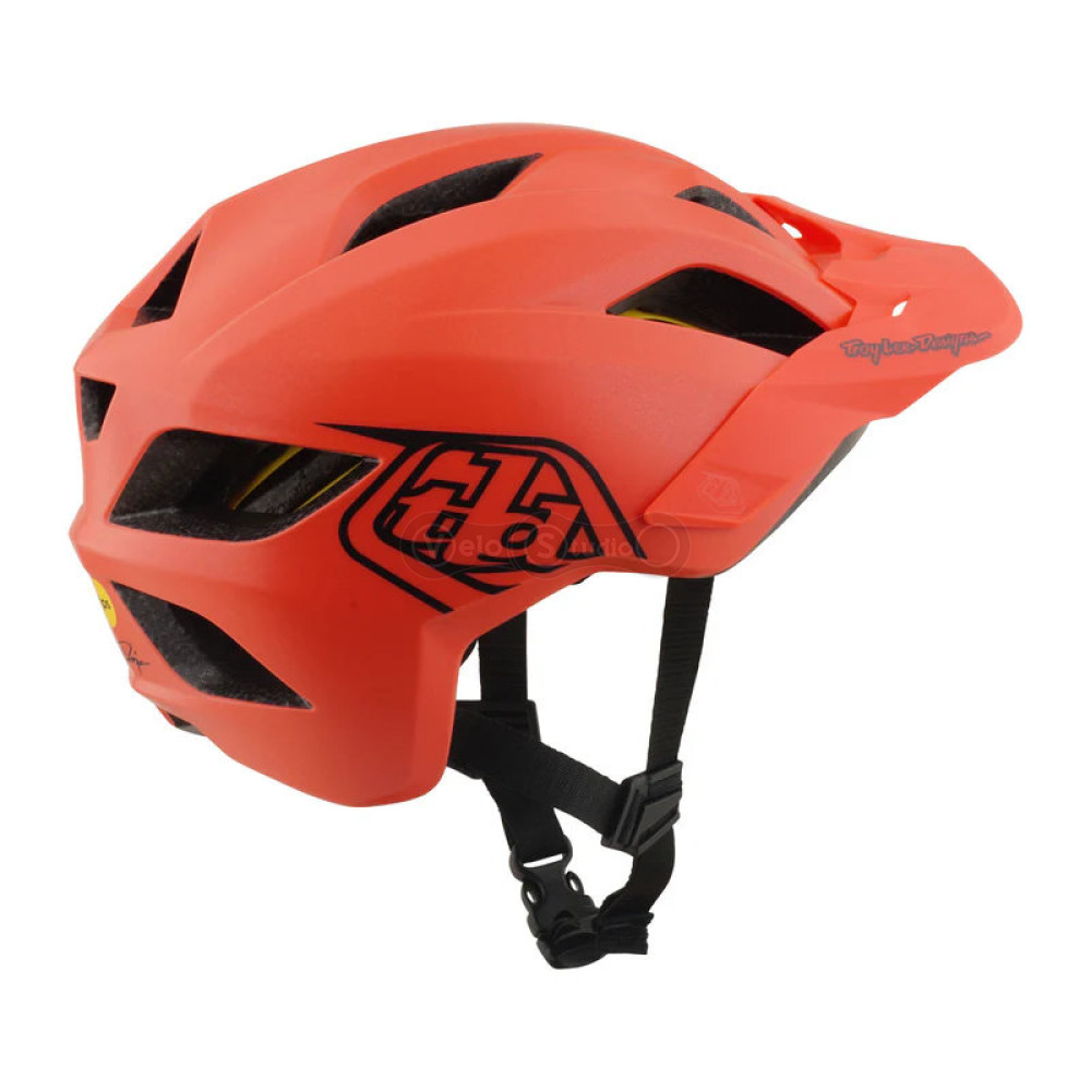 Детский вело шлем TLD Youth Flowline Mips Helmet; Point [Coral/Charcoal] (48-53см)