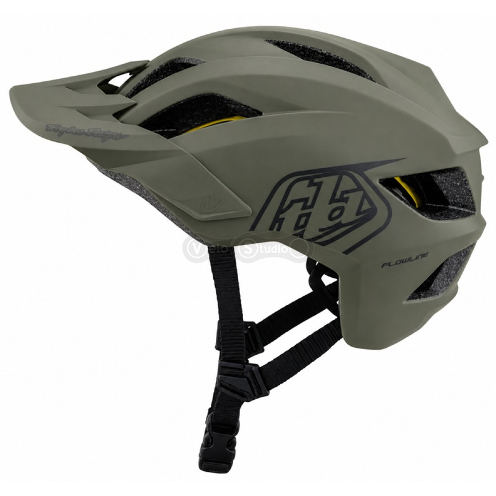 Детский вело шлем TLD Youth Flowline Mips Helmet; Point [Army/Phantom] (48-53см)