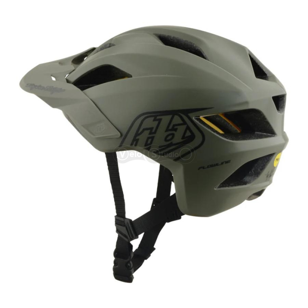 Детский вело шлем TLD Youth Flowline Mips Helmet; Point [Army/Phantom] (48-53см)