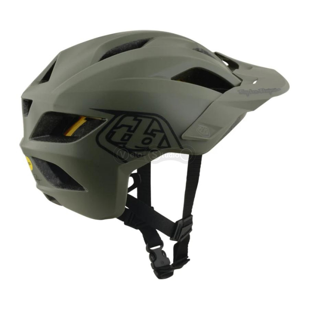 Детский вело шлем TLD Youth Flowline Mips Helmet; Point [Army/Phantom] (48-53см)