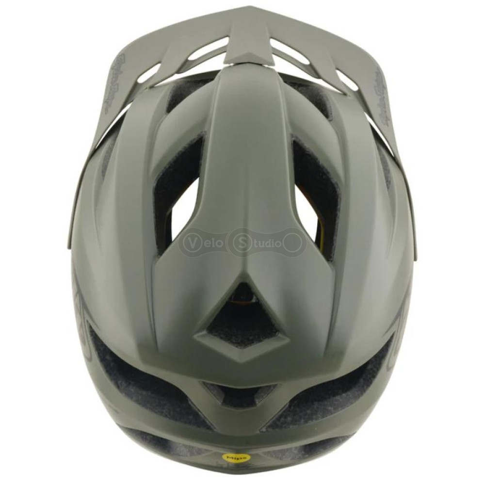Детский вело шлем TLD Youth Flowline Mips Helmet; Point [Army/Phantom] (48-53см)
