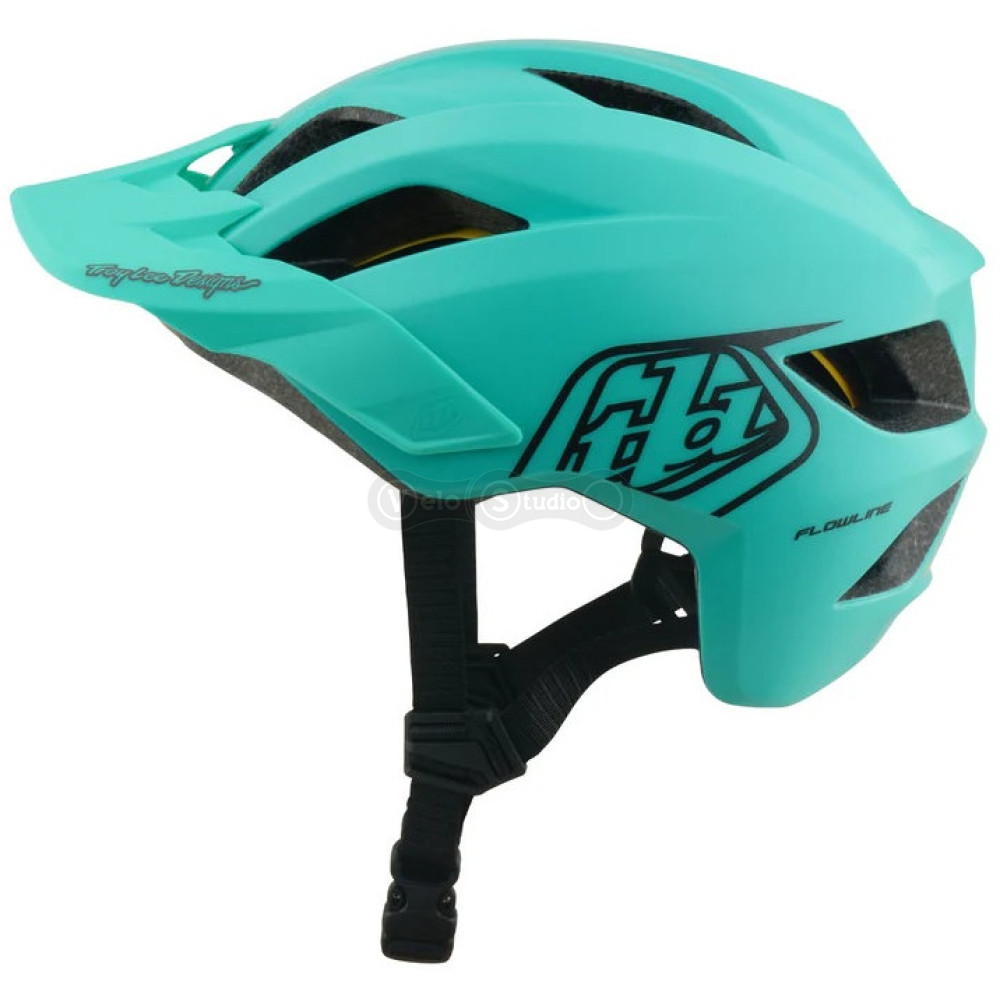 Детский вело шлем TLD Youth Flowline Mips Helmet; Point [Charcoal/Real Teal] (48-53см)