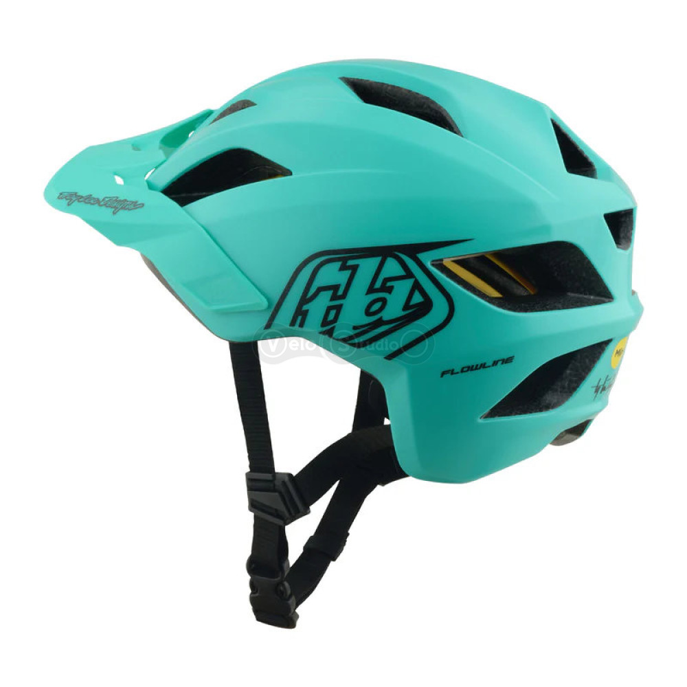 Детский вело шлем TLD Youth Flowline Mips Helmet; Point [Charcoal/Real Teal] (48-53см)