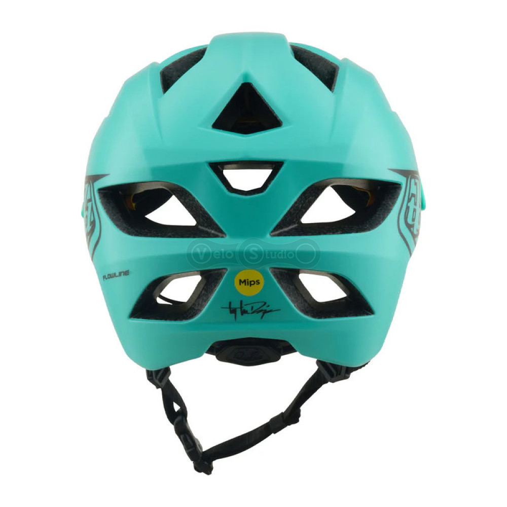 Детский вело шлем TLD Youth Flowline Mips Helmet; Point [Charcoal/Real Teal] (48-53см)
