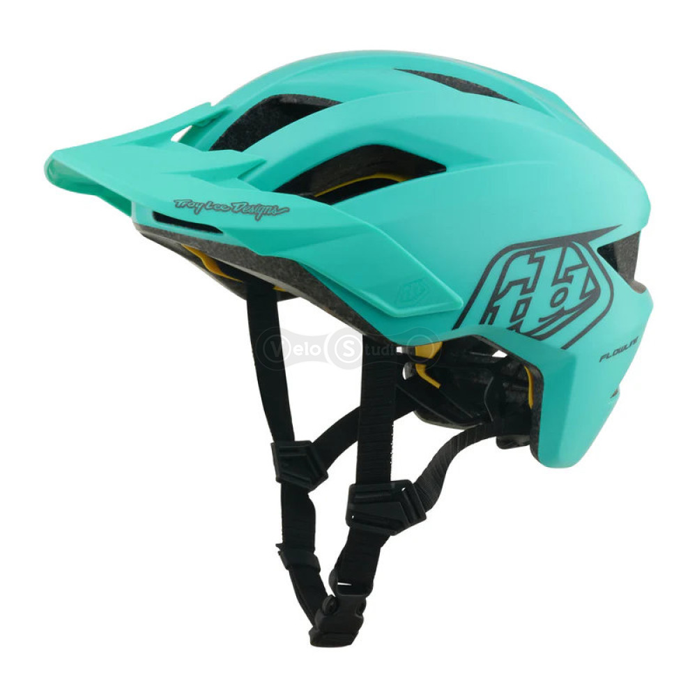 Детский вело шлем TLD Youth Flowline Mips Helmet; Point [Charcoal/Real Teal] (48-53см)