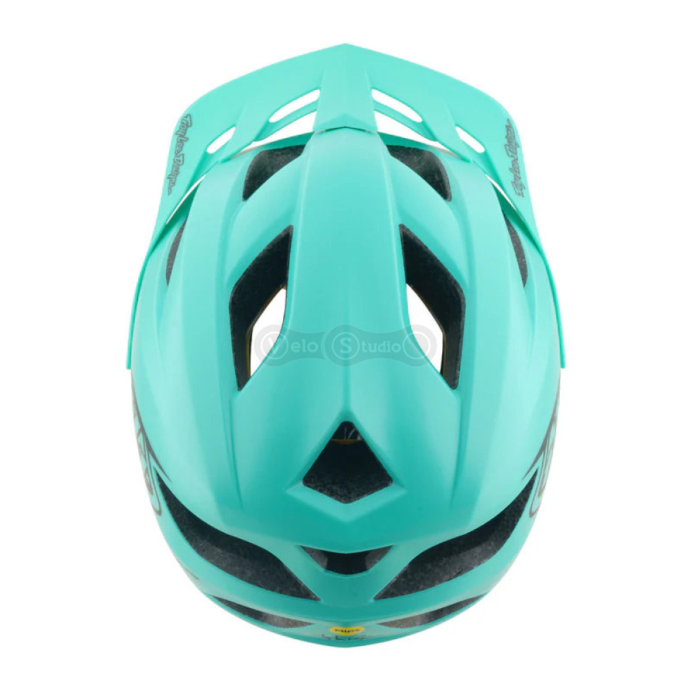 Детский вело шлем TLD Youth Flowline Mips Helmet; Point [Charcoal/Real Teal] (48-53см)