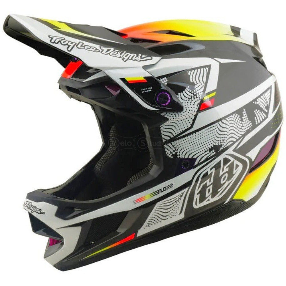 Вело шолом TLD D4 Carbon Mips Helmet; Lined Up [Black] M