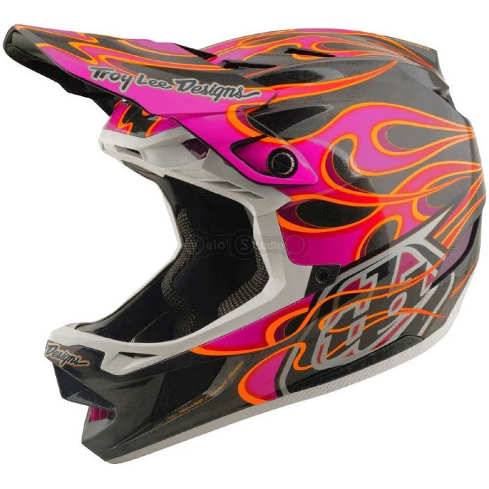 Вело шолом TLD D4 Carbon Mips Helmet; Torched [Carbon/Magenta] M