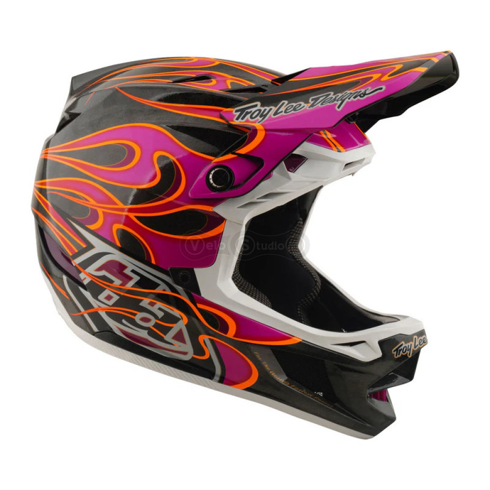 Вело шолом TLD D4 Carbon Mips Helmet; Torched [Carbon/Magenta] M
