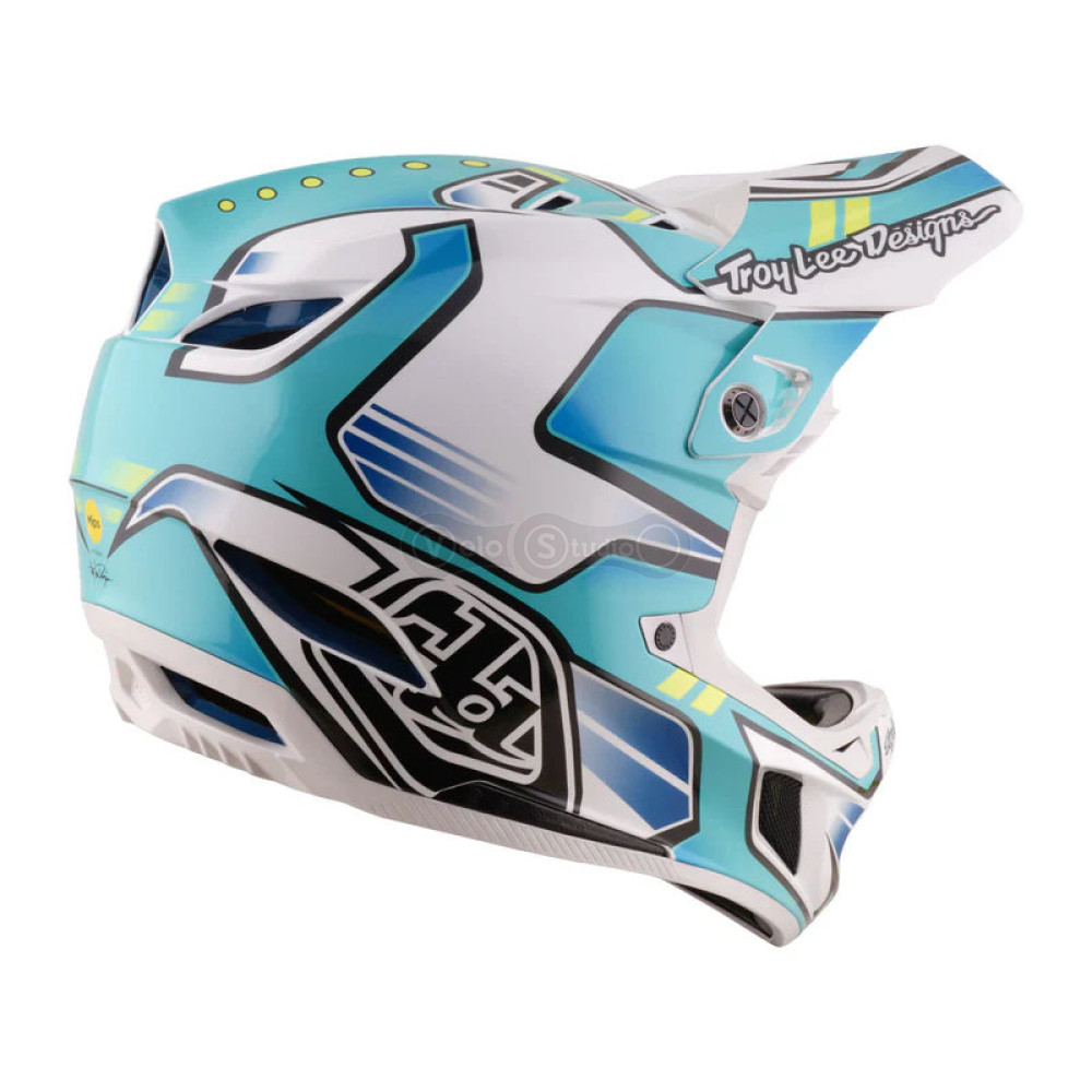 Вело шолом TLD D4 Composite Mips Helmet; Crest [Real Teal] M
