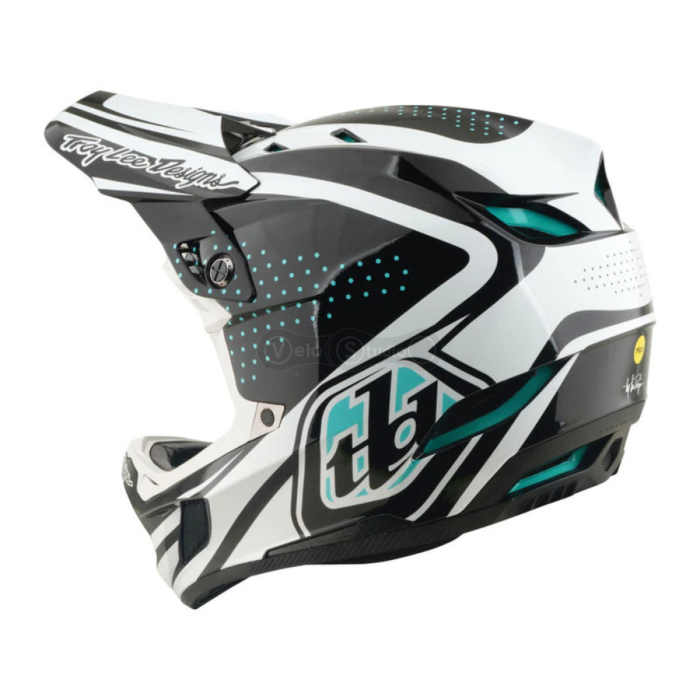 Вело шолом TLD D4 Polyacrylite Helmet; The Line [Charcoal/White] XL