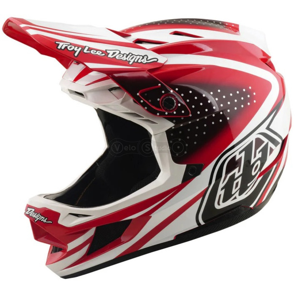 Вело шолом TLD D4 Polyacrylite Helmet; The Line [Fire/White] M
