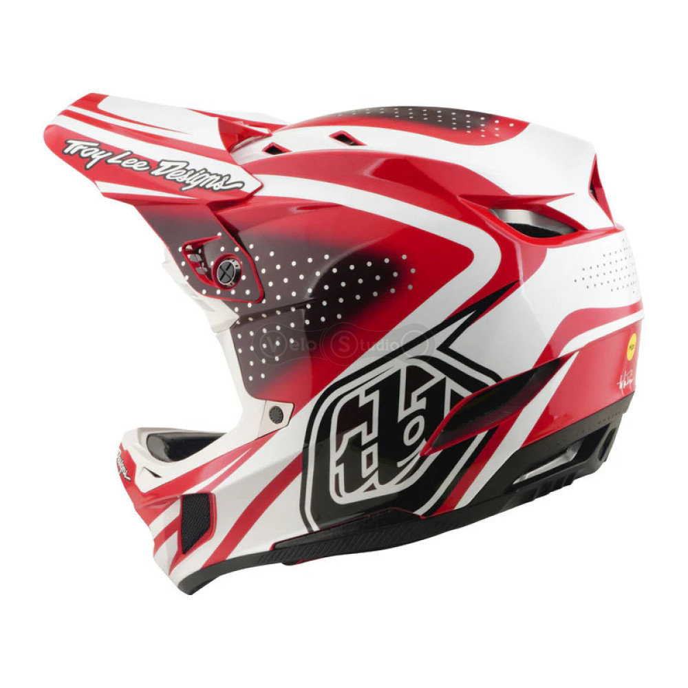 Вело шолом TLD D4 Polyacrylite Helmet; The Line [Fire/White] XL