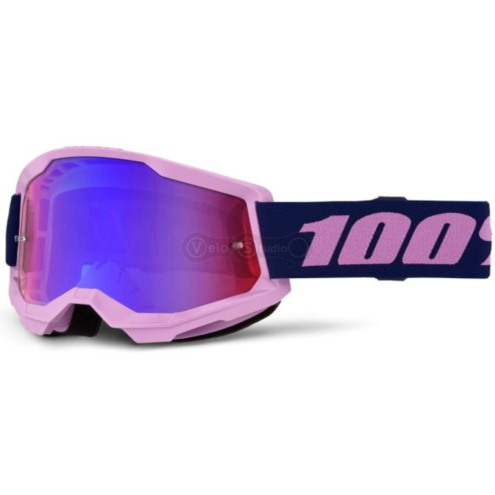 Маска 100% STRATA 2 Goggle [Purple], Mirror Blue Lens