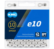 Ланцюг KMC e10 EPT Silver 10 швидкостей, 136 ланок + замок