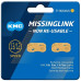 Замок ланцюга KMC Flat NR Gold, SRAM 13/12 швидкостей, уп 2 штуки