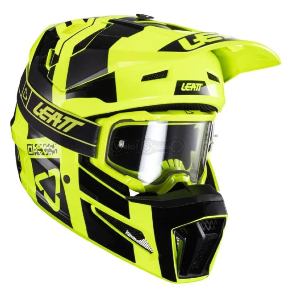 Мотошлем Leatt Helmet Moto 3.5 Citrus XS (53-54 см) + Маска Velocity 4.5