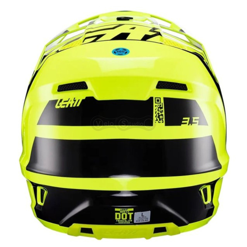 Мотошлем Leatt Helmet Moto 3.5 Citrus XS (53-54 см) + Маска Velocity 4.5