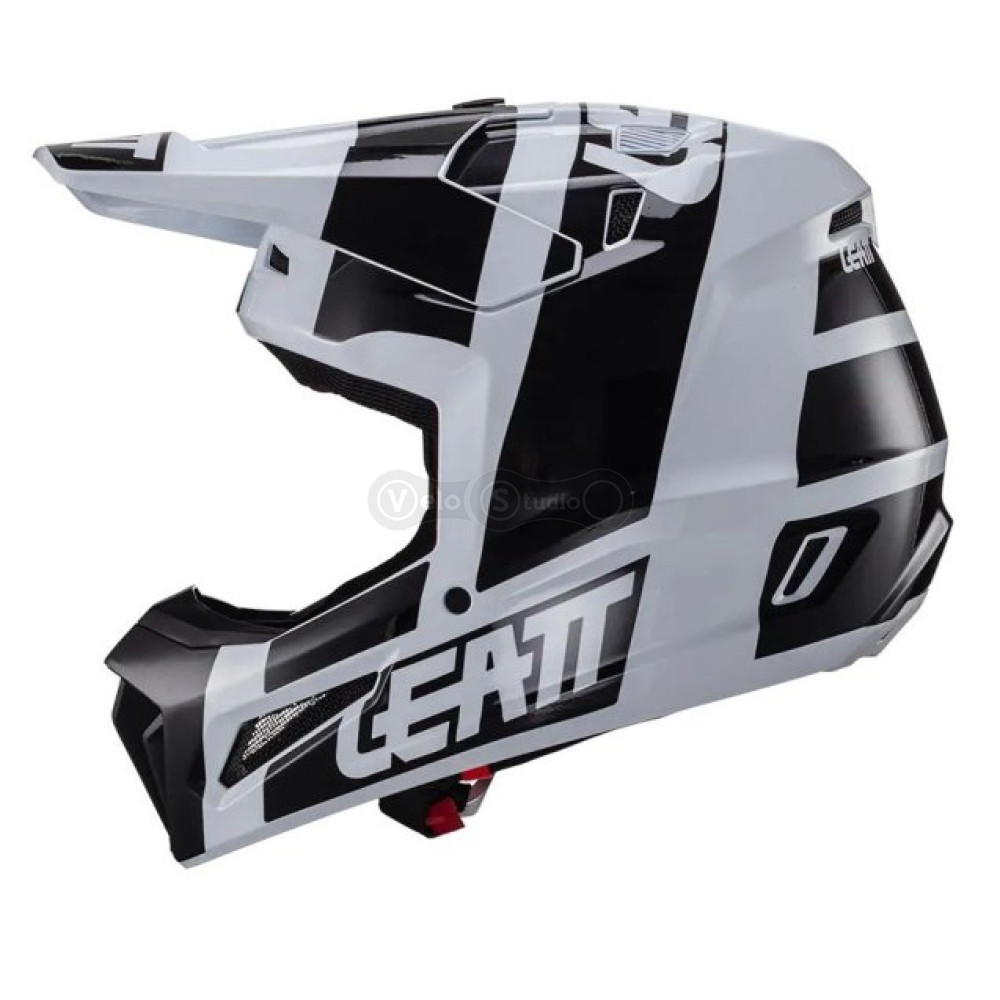 Мотошлем Leatt Helmet Moto 3.5 White S (55-56 см) + Маска Velocity 4.5