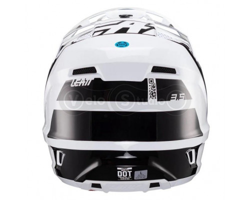 Мотошлем Leatt Helmet Moto 3.5 White S (55-56 см) + Маска Velocity 4.5