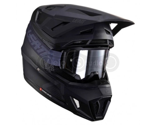 Мотошлем Leatt Helmet Moto 7.5 Stealth L (59-60 см) + Маска Velocity 4.5