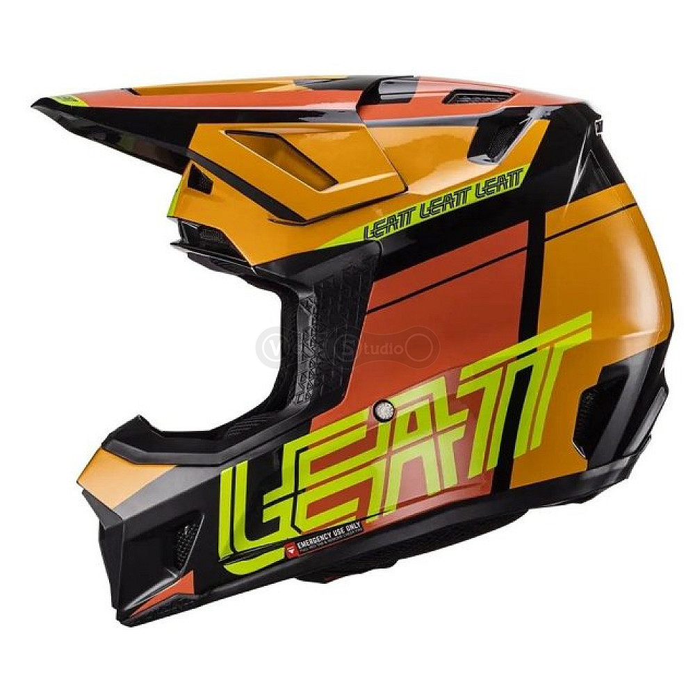 Мотошлем Leatt Helmet Moto 7.5 Citrus M (57-58 см) + Маска Velocity 4.5