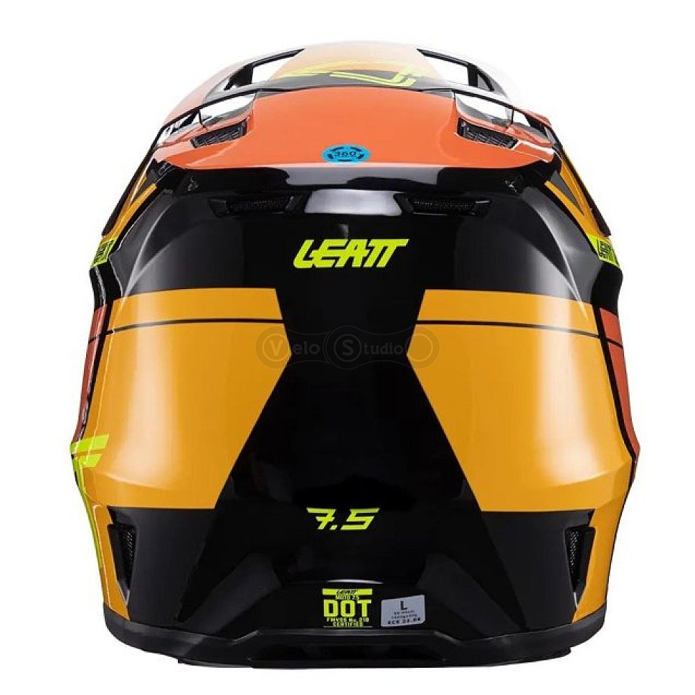 Мотошлем Leatt Helmet Moto 7.5 Citrus M (57-58 см) + Маска Velocity 4.5