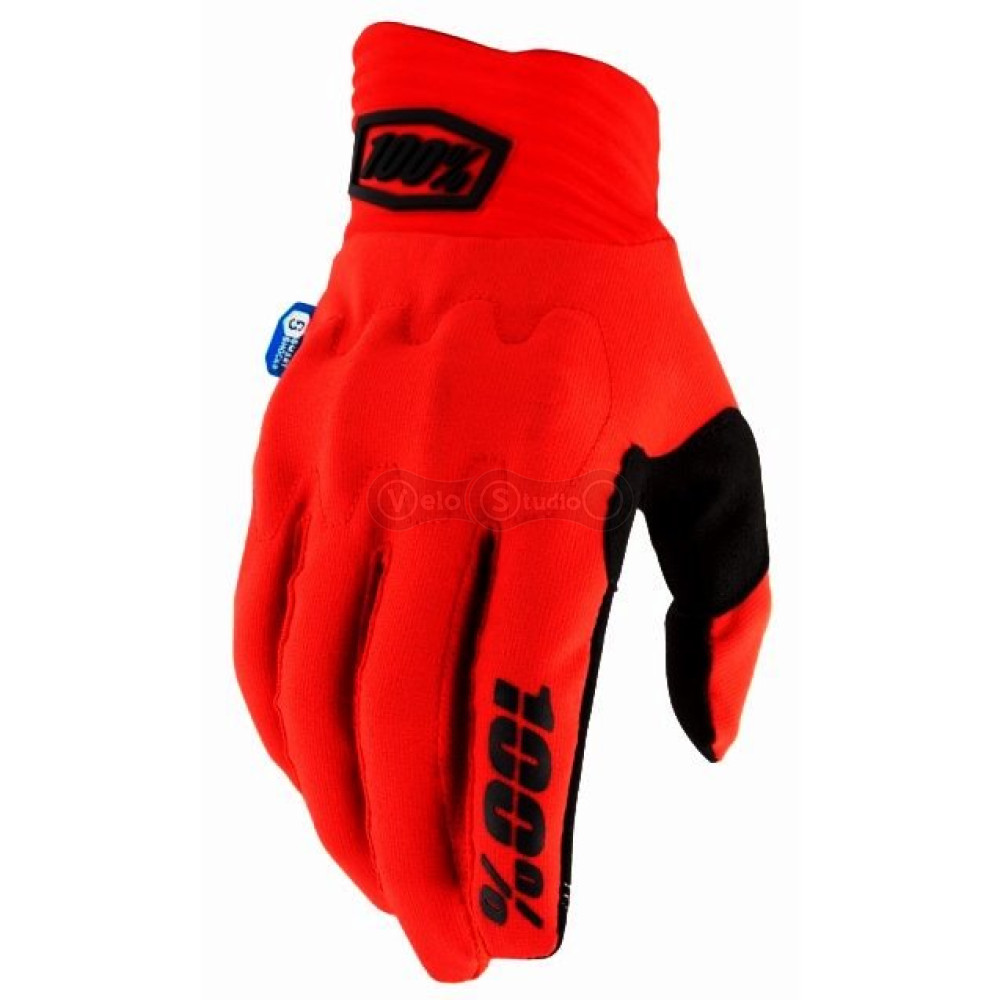 Рукавички Ride 100% Cognito Smart Shock Red розмір S