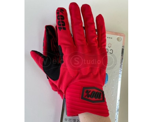 Рукавички Ride 100% Cognito Smart Shock Red розмір S